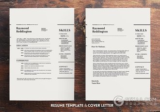 简约大气黑色简历PPT模板 - 顶尖PPT