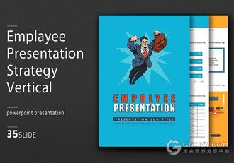 A4尺寸卡通超人工作总结汇报PPT模板 - 顶尖PPT