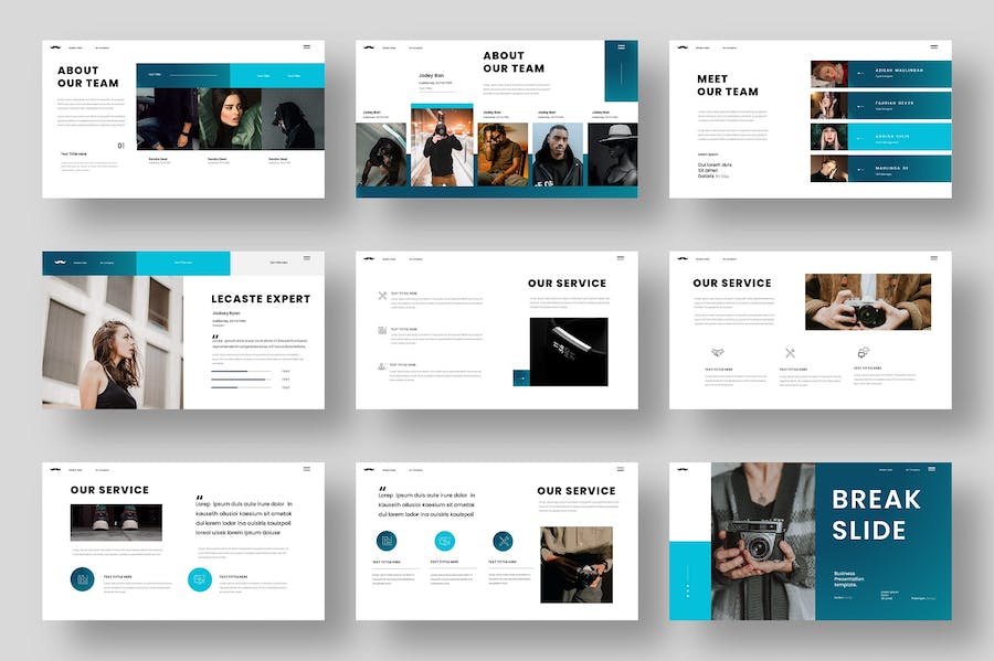 商务风格企业宣传介绍通用keynote模板 - 顶尖PPT