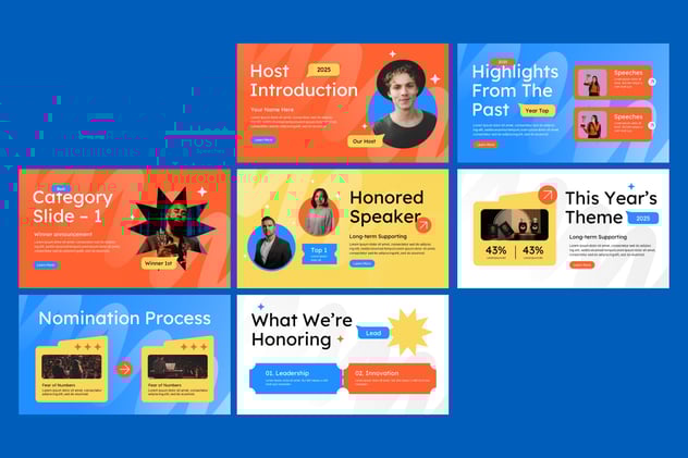 颁奖典礼PPT模板 - 顶尖PPT