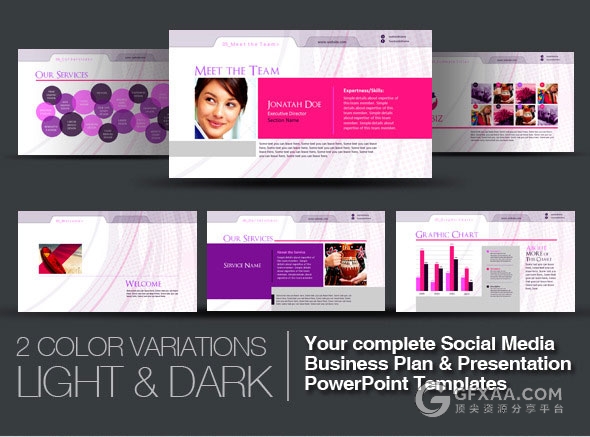 紫色商务工作总结汇报PPT模板 - 顶尖PPT