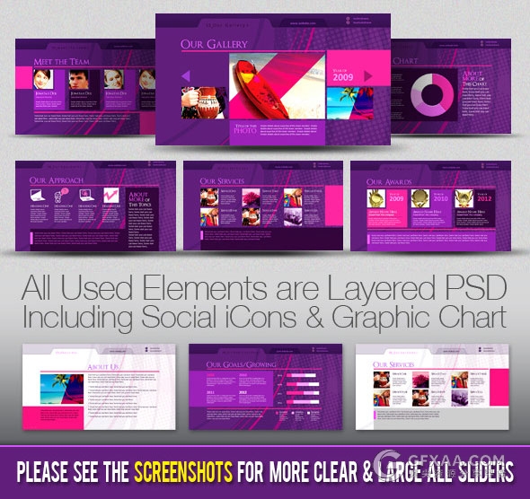 紫色商务工作总结汇报PPT模板 - 顶尖PPT