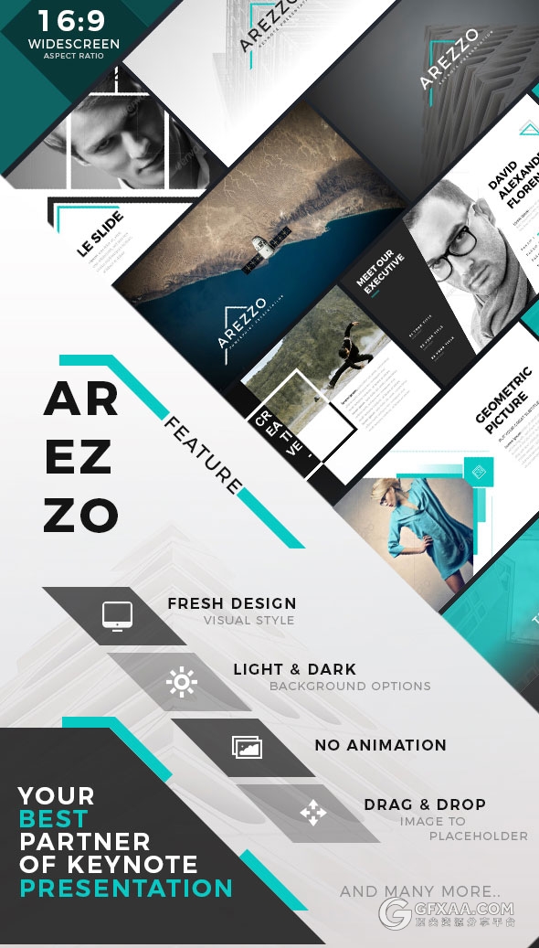 90多页10种配色主题创意图形商务keynote模板 - 顶尖PPT