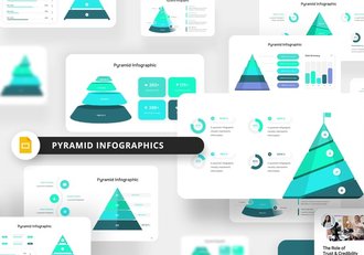金字塔信息图表PPT模板 - 顶尖PPT