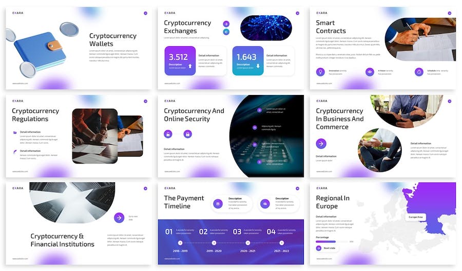 虚拟货币公司团队介绍PPT模板 - 顶尖PPT