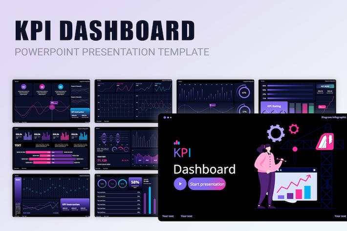 企业KPI绩效考核数据PPT模板 - 顶尖PPT