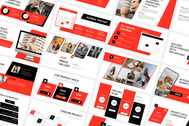 网红营销达人打造PPT模板 - 顶尖PPT