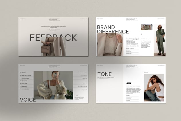 极简文艺品牌战略演示PPT模板 - 顶尖PPT