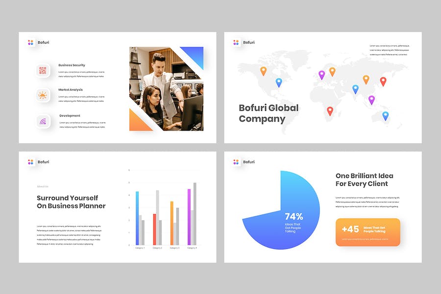 商务现代企业介绍keynote模板 - 顶尖PPT