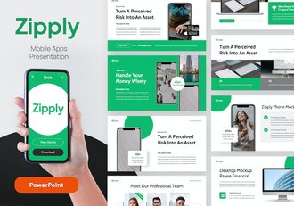 移动应用开发设计方案技术展示推介PPT模板 - 顶尖PPT