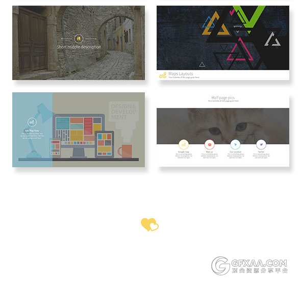 75页摄影照片展示PPT模板7种配色主题 - 顶尖PPT