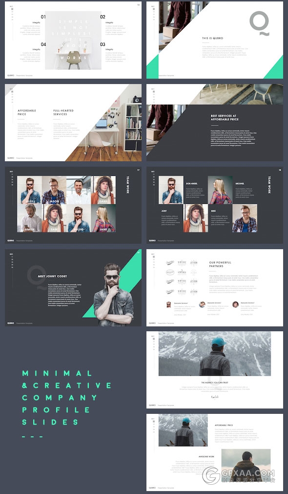 7种配色主题简约商务多用途keynote模板 - 顶尖PPT