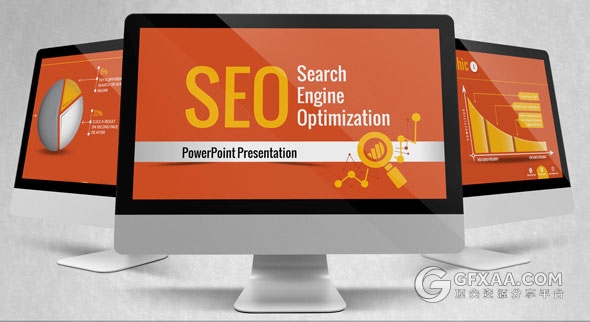 搜索引擎优化SEO服务演示PPT模板 - 顶尖PPT