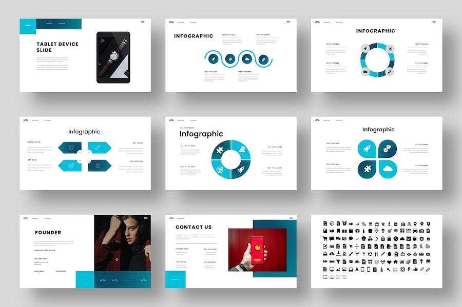 商务风格企业宣传介绍通用keynote模板 - 顶尖PPT