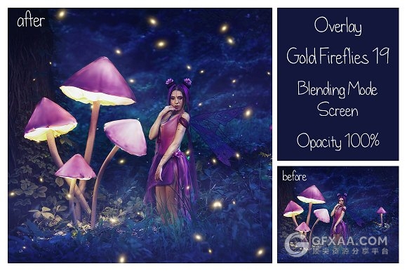 99张高清星光萤火虫图片素材 - 顶尖PPT