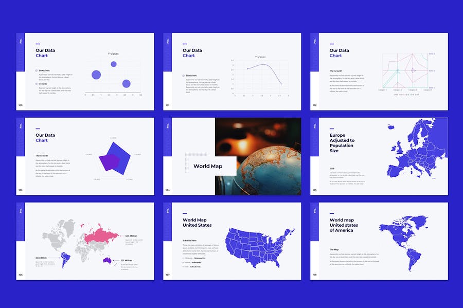 扁平化高端商务商业风格PPT模板 - 顶尖PPT