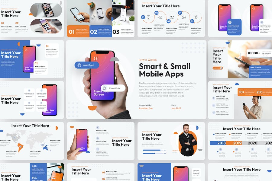 移动应用APP宣传展示keynote模板 - 顶尖PPT