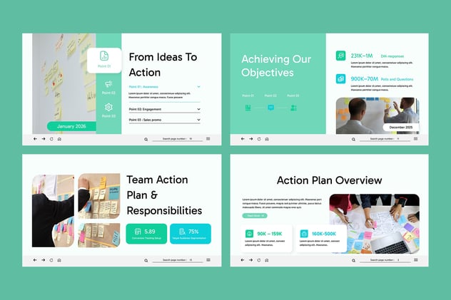 绿色行动计划制定演示PPT模板 - 顶尖PPT