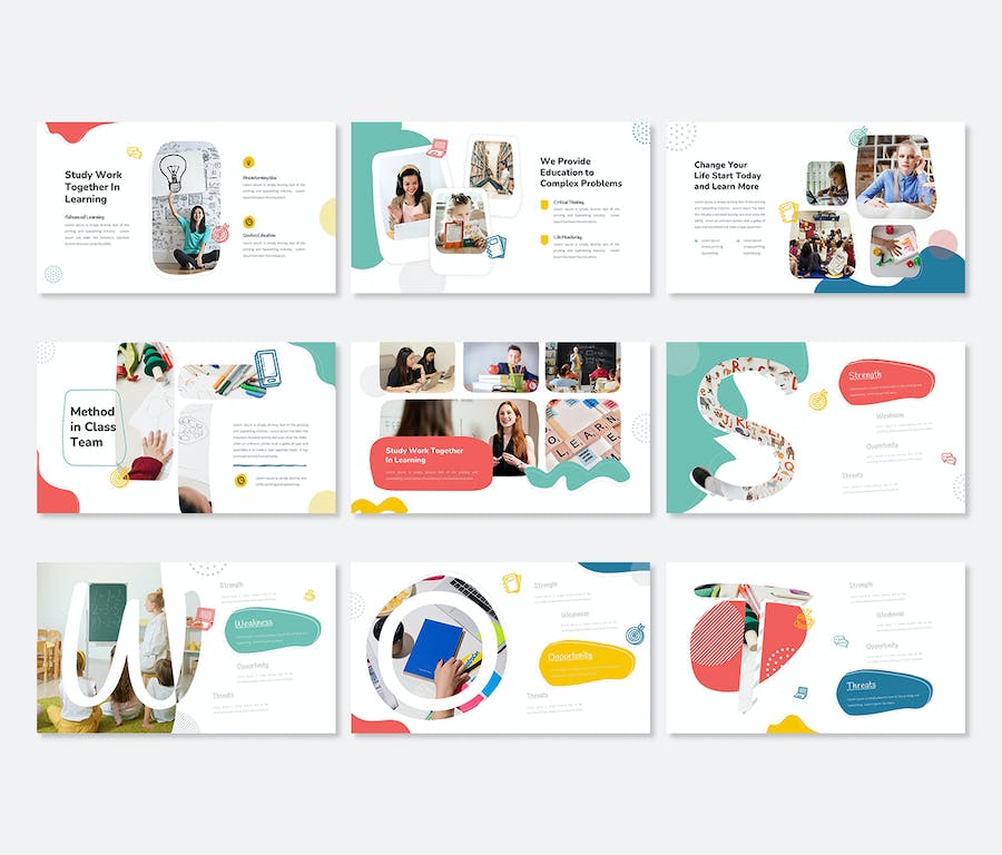 创意涂鸦风格展示PPT模板 - 顶尖PPT