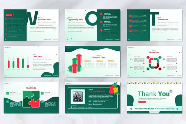 圣诞节主题演讲推介Keynote模板 - 顶尖PPT