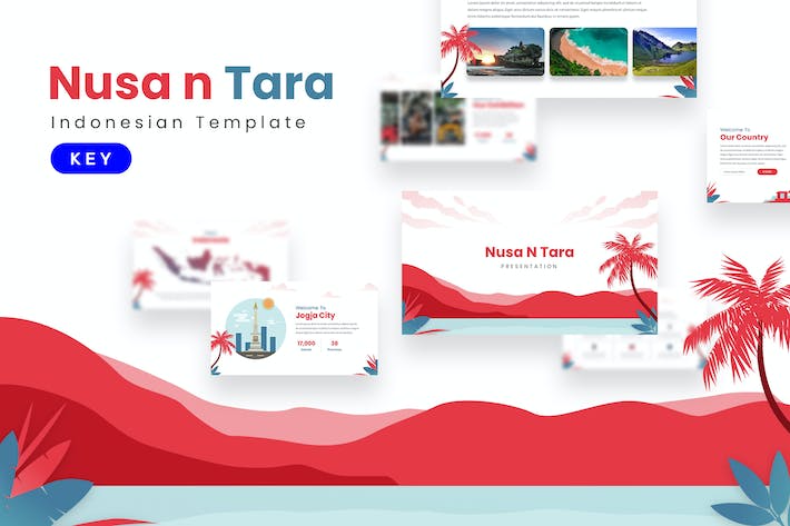 印尼旅游文化推广宣传Keynote模板 - 顶尖PPT
