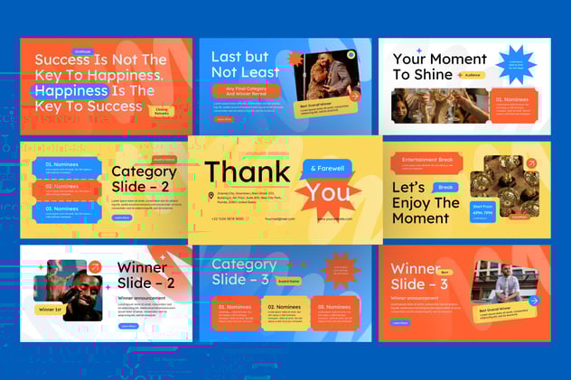 颁奖典礼PPT模板 - 顶尖PPT