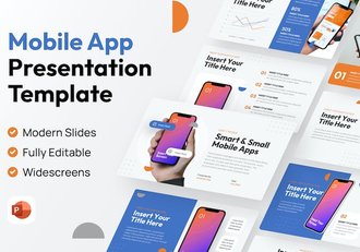 移动APP应用介绍宣传PPT模板 - 顶尖PPT