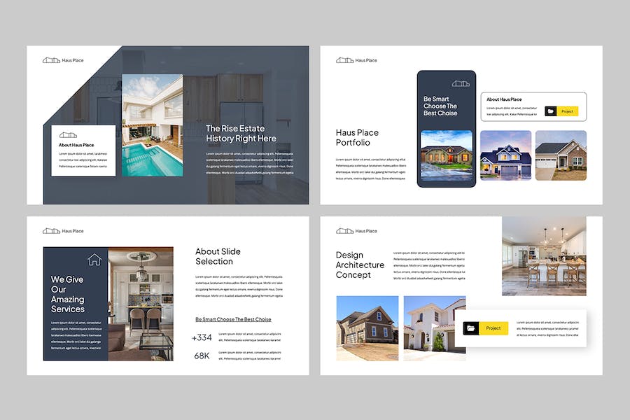 高级房地产置业公司介绍PPT模板 - 顶尖PPT