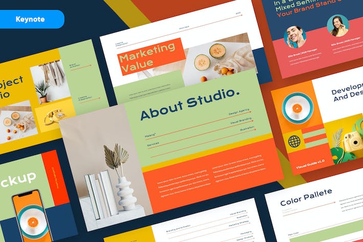 创意设计代理服务方案Keynote模板 - 顶尖PPT