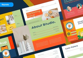 创意设计代理服务方案Keynote模板 - 顶尖PPT