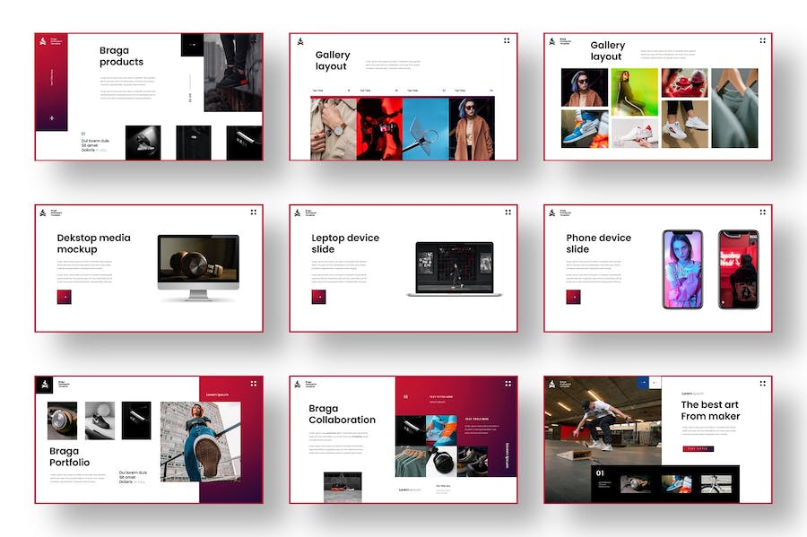 国外极简创意设计商业团队展示keynote模板 - 顶尖PPT