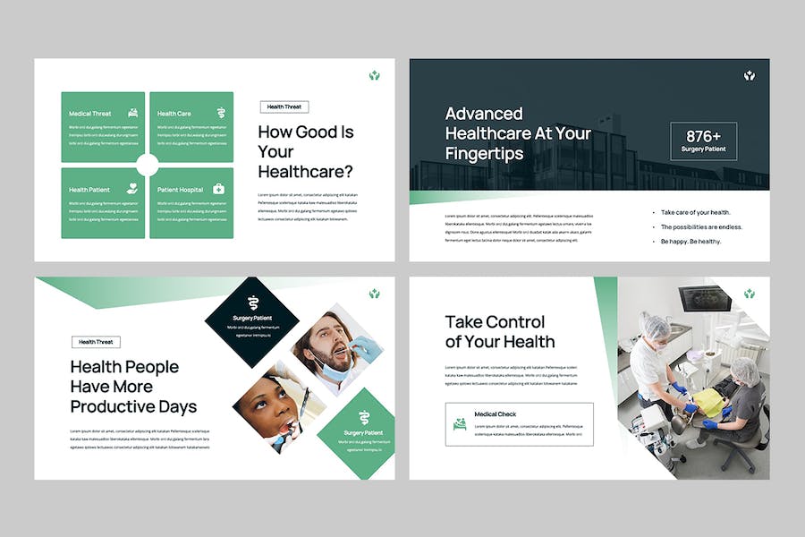 医疗健康保健行业PPT模板 - 顶尖PPT