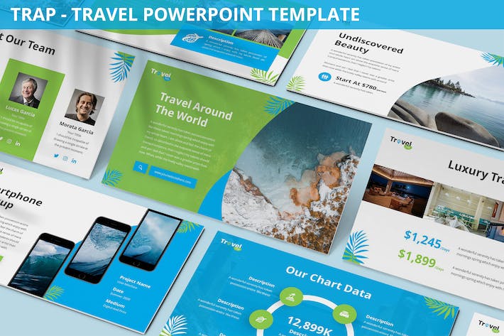 旅游出行讲述展示品牌营销运营PPT模板 - 顶尖PPT