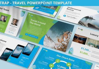 旅游出行讲述展示品牌营销运营PPT模板 - 顶尖PPT