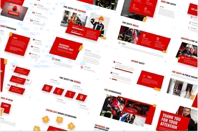 消防安全演示教学课件PPT模板 - 顶尖PPT