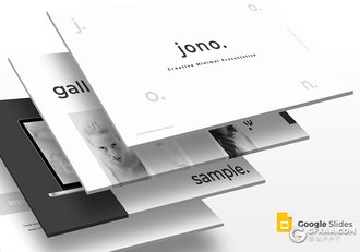 30页5种配扁平化简约风格Google slides模板 - 顶尖PPT