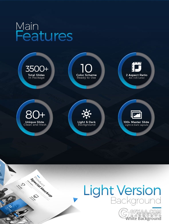 88页10种配色欧美商务通用PPT模板 - 顶尖PPT