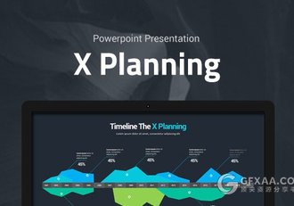 40多页卡通风格图形图标PPT模板 - 顶尖PPT