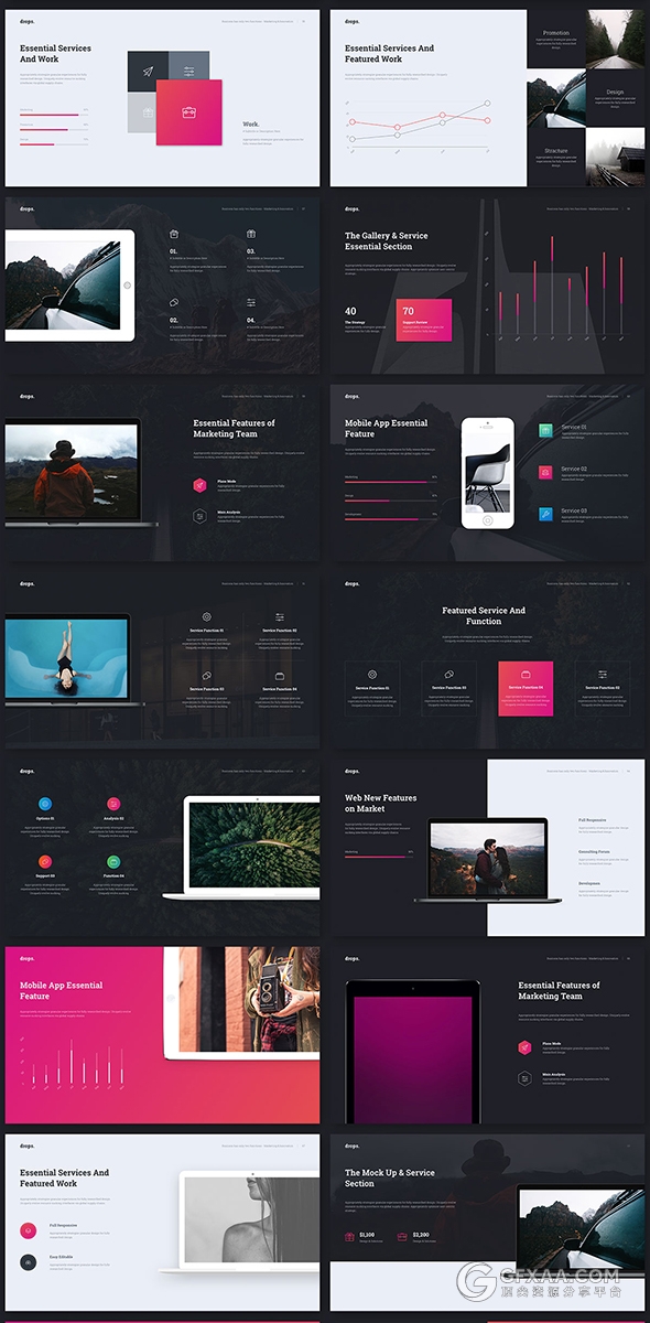 100多页高端大气欧美风格商务PPT模板 - 顶尖PPT
