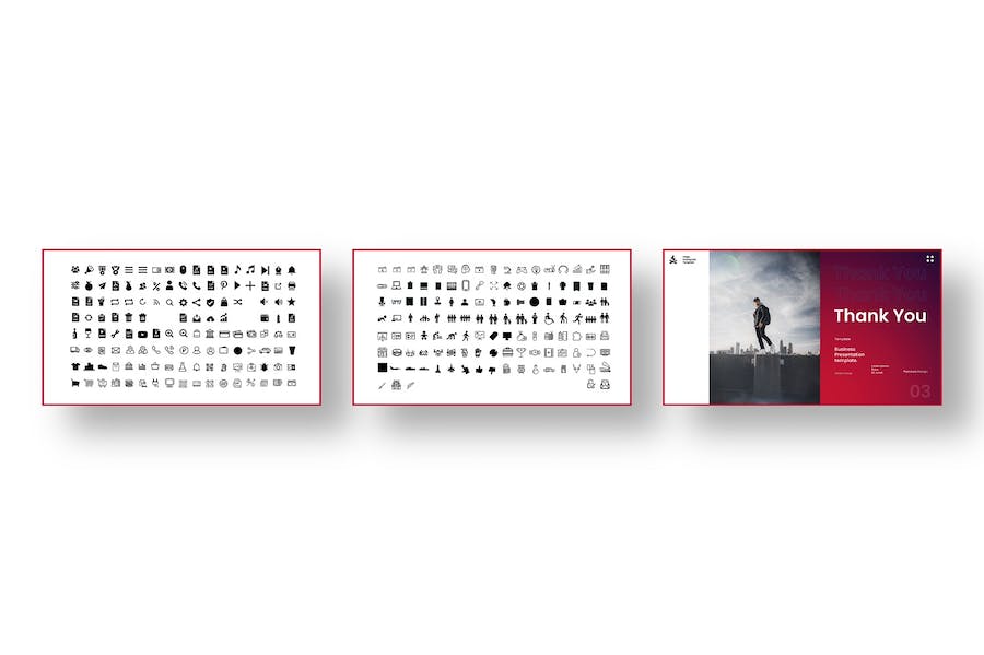 国外极简创意设计商业团队展示keynote模板 - 顶尖PPT