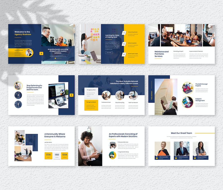 企业机构业务服务展示PPT演示模板 - 顶尖PPT