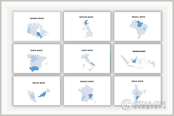 简约摄影图片混排展示keynote模板 - 顶尖PPT