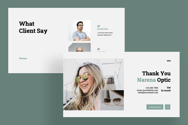 眼镜产品宣传展示PPT模板 - 顶尖PPT