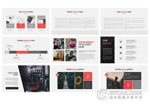 简约商务欧美风格PPT模板 - 顶尖PPT