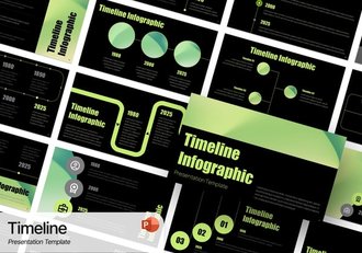 创意时间轴流程图PPT模板 - 顶尖PPT