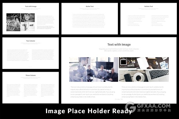 66页白底扁平化风格商务总结汇报PPT模板100种配色文件 - 顶尖PPT