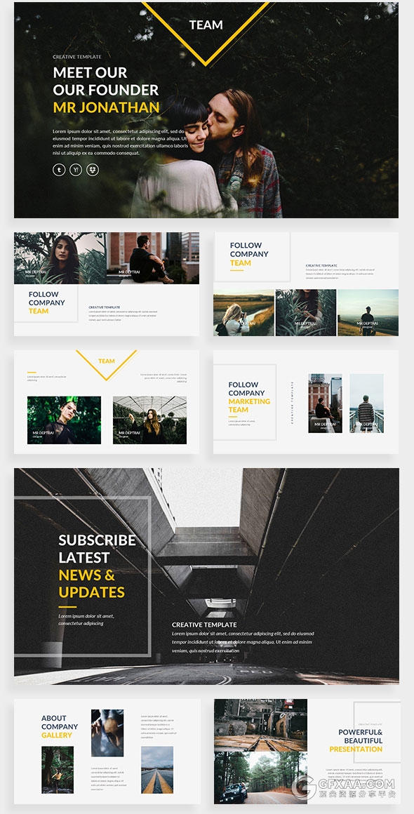 100多页图片展示商务多用途PPT模板 - 顶尖PPT