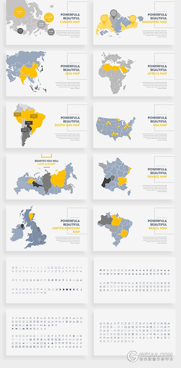 100多页图片展示商务多用途PPT模板 - 顶尖PPT