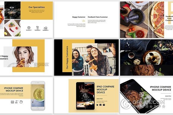 94页西式餐饮介绍图片展示keynote模板 - 顶尖PPT