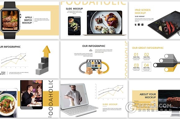 94页西式餐饮介绍图片展示keynote模板 - 顶尖PPT